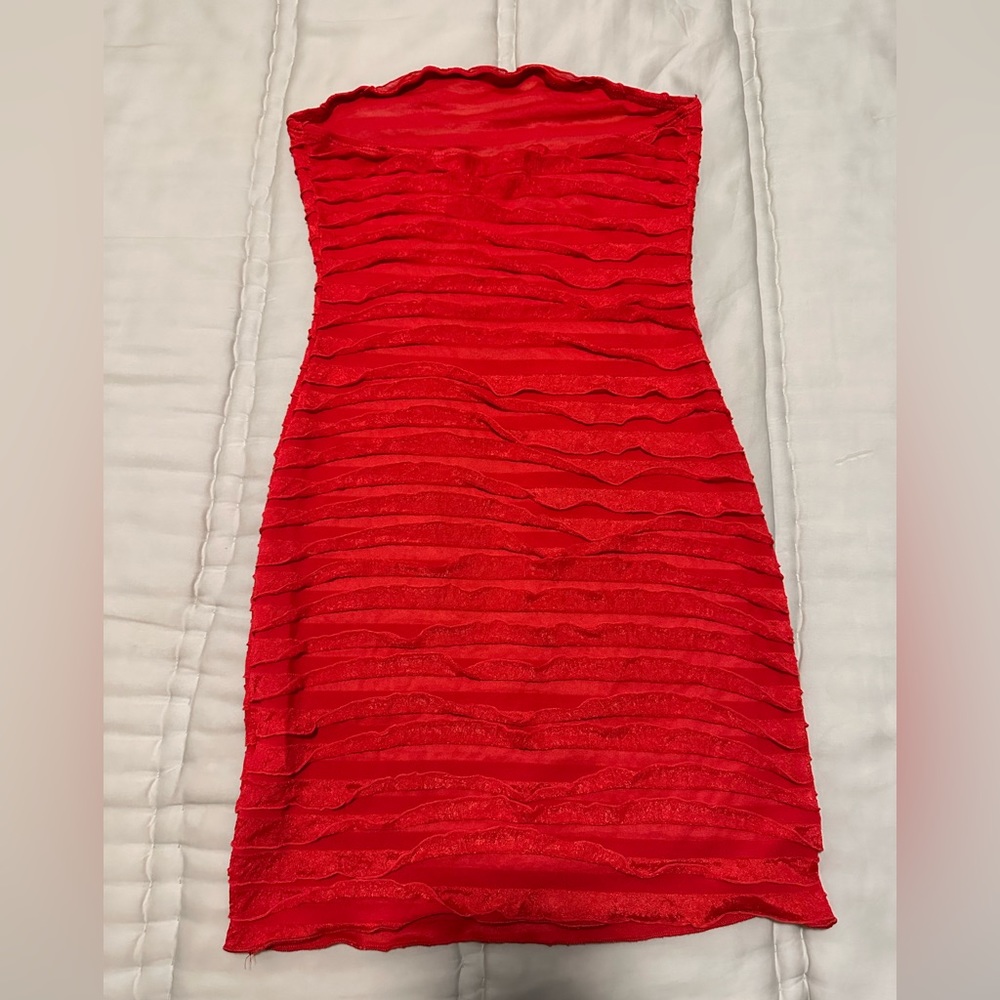 Women’s ruffle tube dress